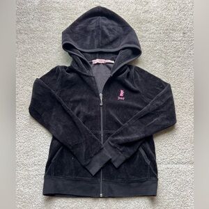 Little Girls Size 5 Black Juicy Couture Zip-Up Jacket